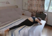 南开健身美女一字马